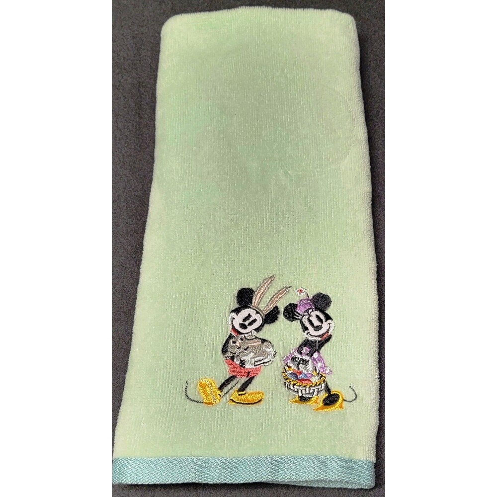 Disney Mickey & Minnie Easter Hand / Kitchen Towel Embroidered 16x24 Kohls